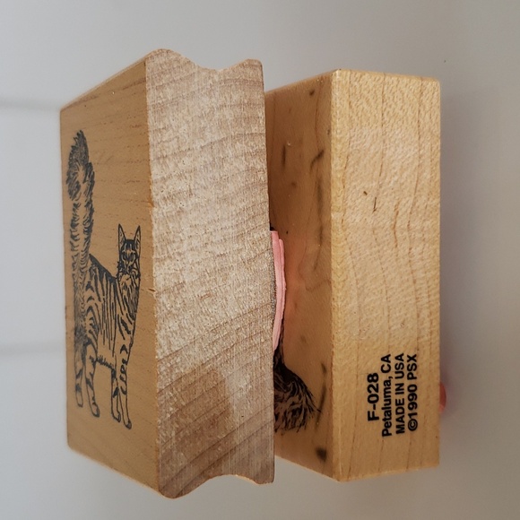 2 Cat Stamps Cat Stamps for Crafts Cat Stamp - Picture 3 of 12